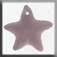 12243 Glass Treasures-Starfish 15mm Matte Rosaline (Qty. 1) THUMBNAIL